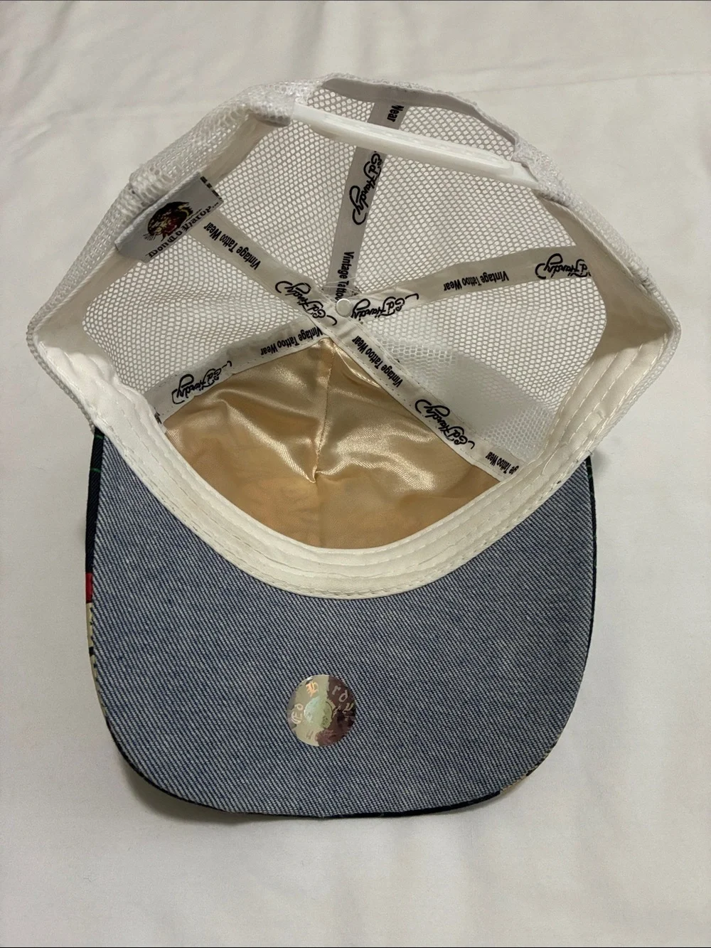 Don Ed Hardy Skull Dice Baseball Cap Trucker Hat Snapback Rhinestone Bling